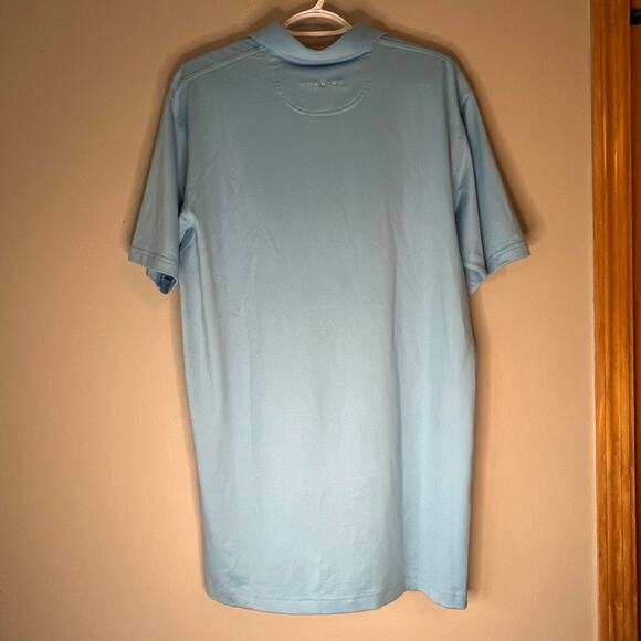 Men’s Dunning Golf Polo Light Blue Short Sleeve Size Medium - Picture 2 of 16